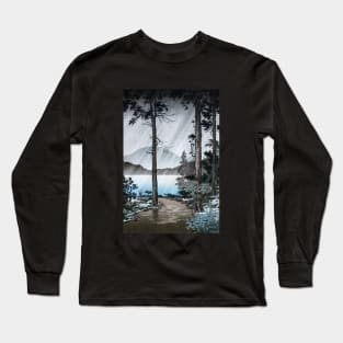 Morning Rain at Lake Hakone by Tsuchiya Koitsu Long Sleeve T-Shirt